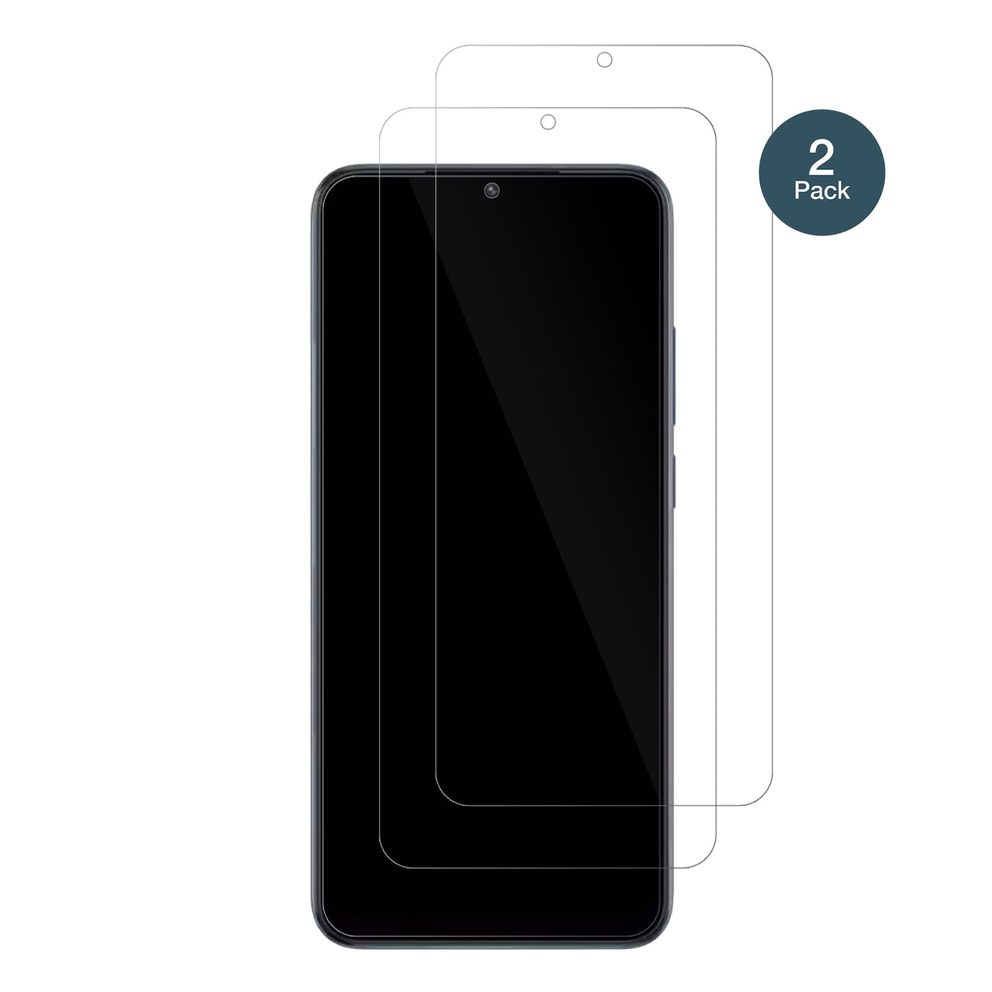 XiaomiPoco C50 mit aufgebrachter dipos Flex Schutzfolie, glasklare Darstellung ohne Einschränkungen