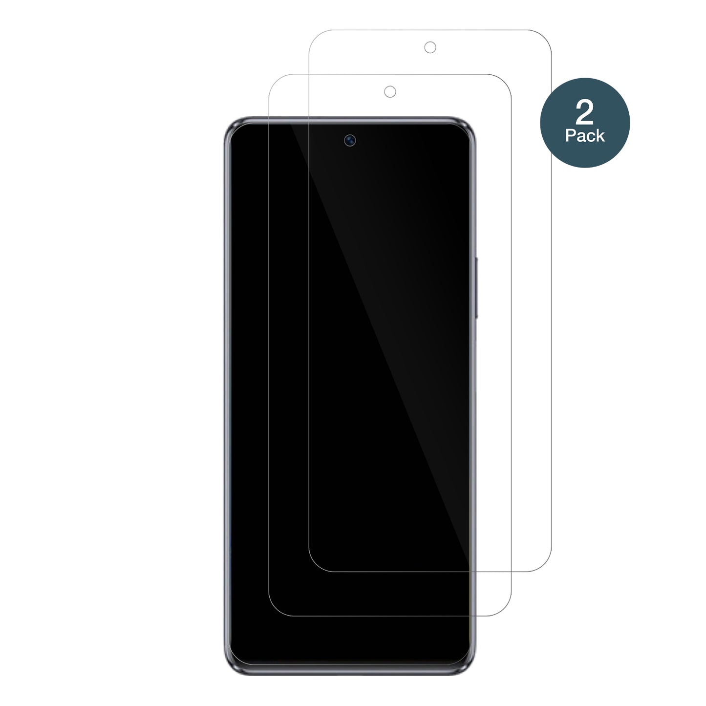 Wiko5G mit aufgebrachter dipos Flex Schutzfolie, glasklare Darstellung ohne Einschränkungen