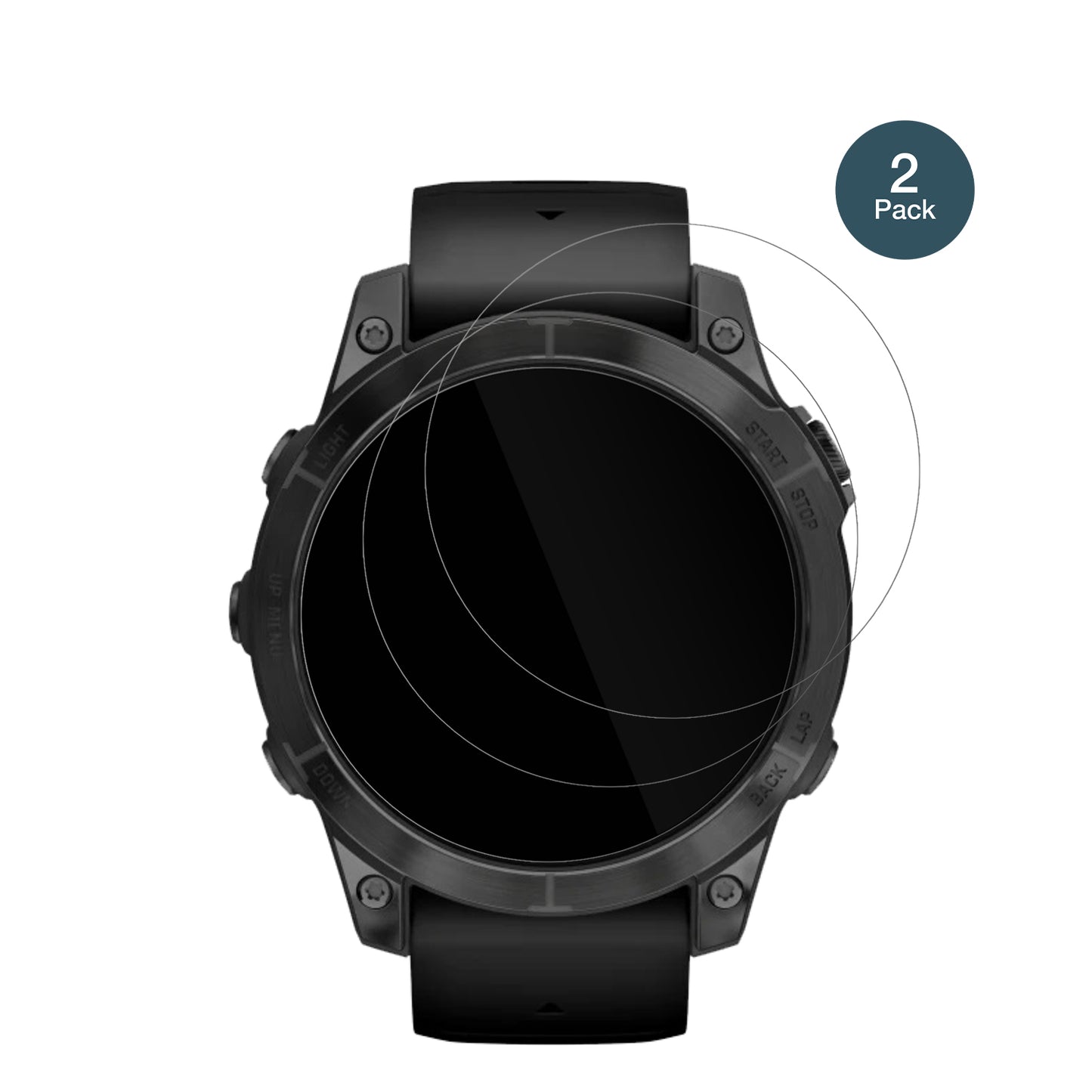 2x 9H Schutzfolie für Garmin Epix Pro 47mm Panzerfolie