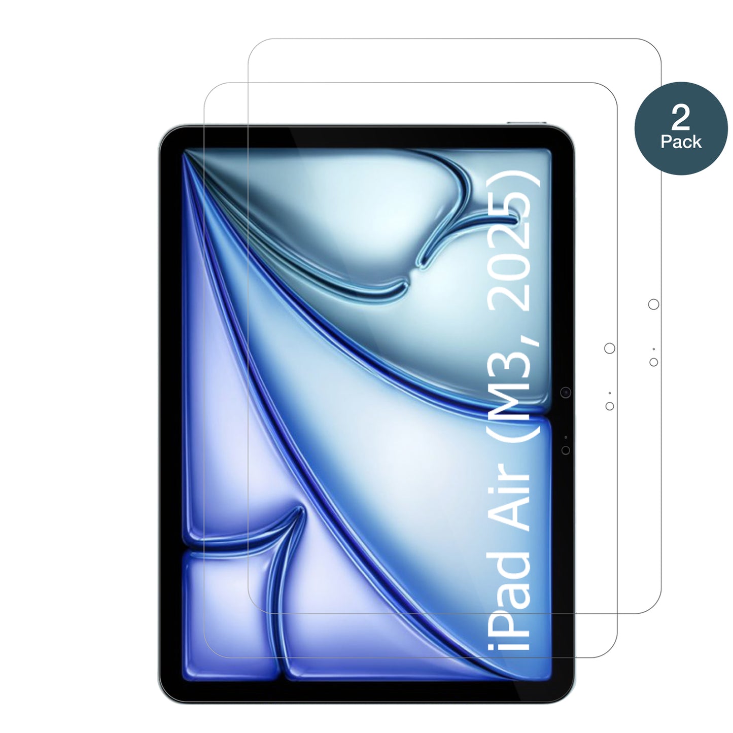 AppleiPad Air 11 Zoll M3 7. Gen 2025 mit aufgebrachter dipos Flex Schutzfolie, glasklare Darstellung ohne Einschränkungen