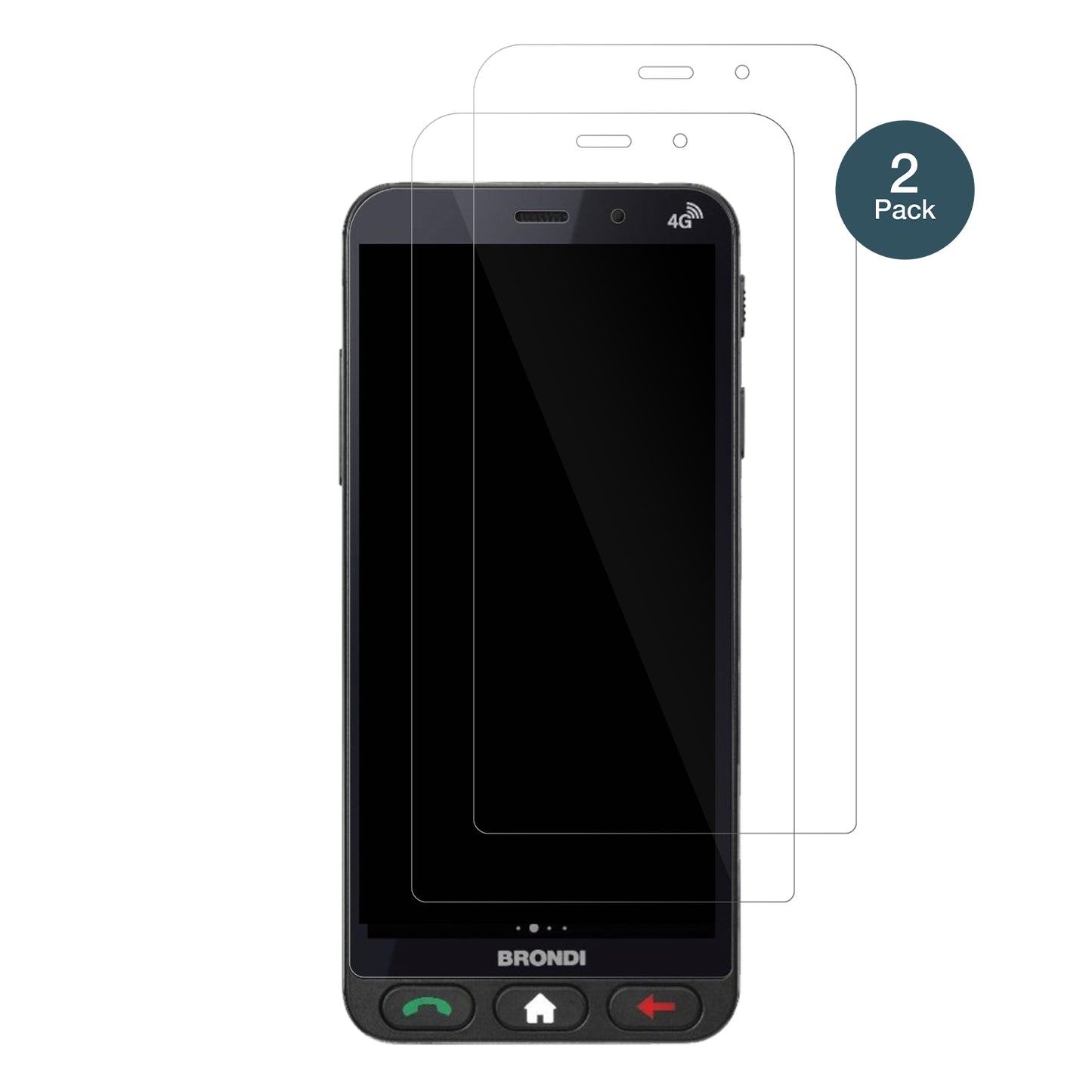 2x 9H Schutzfolie für Brondi Amico Vero 4G Panzerfolie