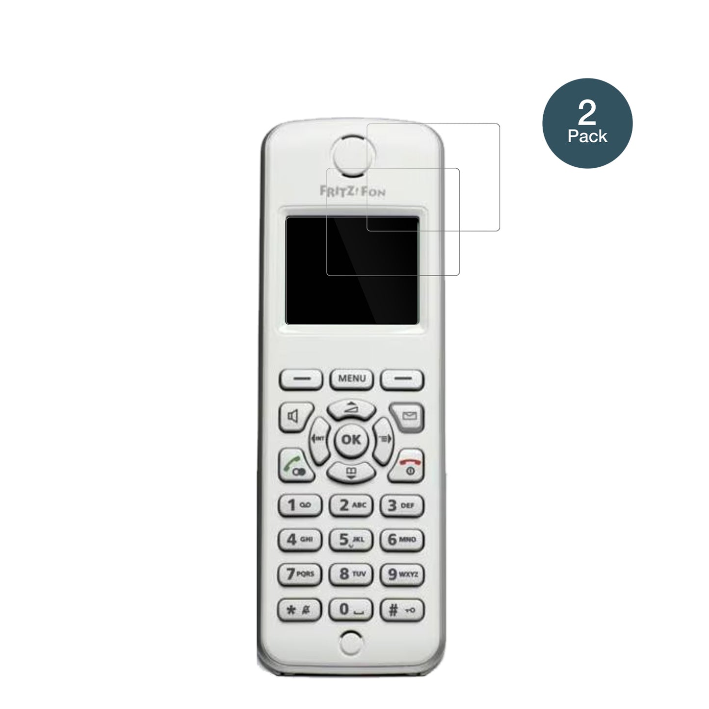 2x 9H Schutzfolie für FRITZ! FON M2 Dect Panzerfolie