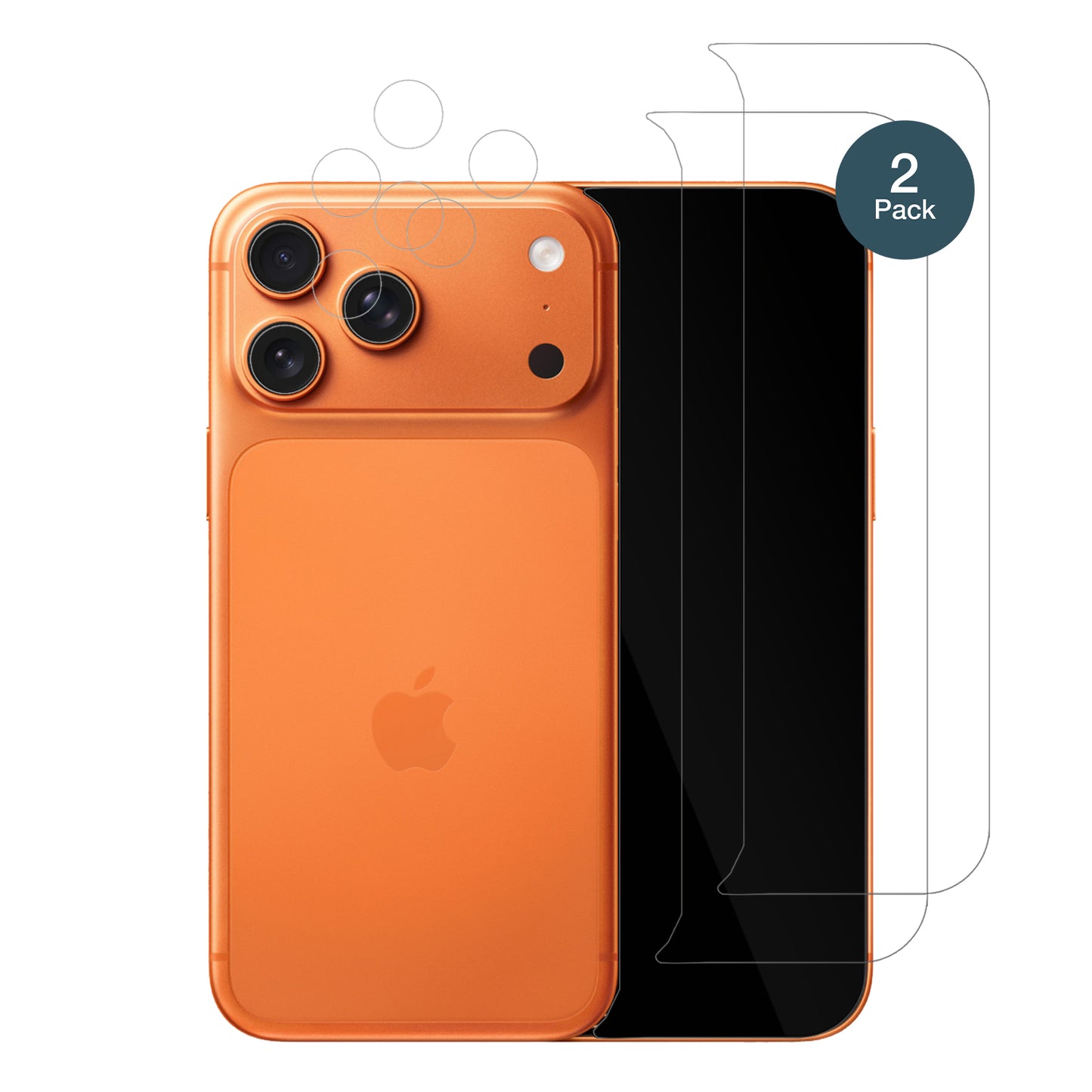 2x 9H Schutzfolie für Apple iPhone 17 Pro mit Kameraschutz Panzerfolie
