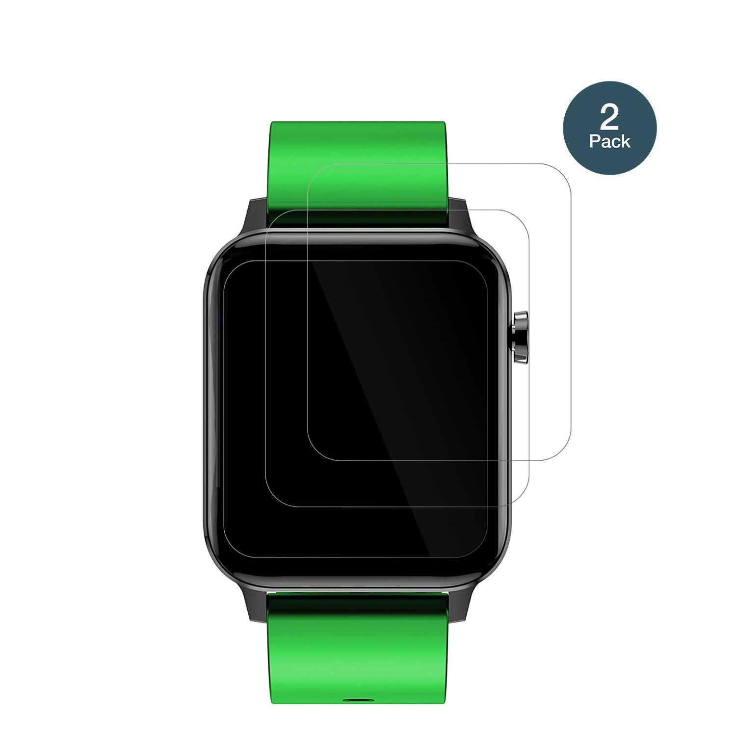 Judneer1,4 Zoll Smartwatch mit aufgebrachter dipos Flex Schutzfolie, glasklare Darstellung ohne Einschränkungen