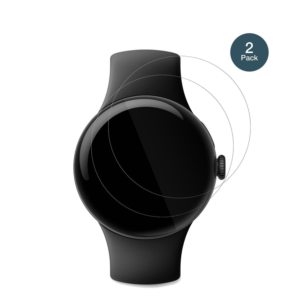 2x 9H Schutzfolie für Google Pixel Watch 1 Panzerfolie