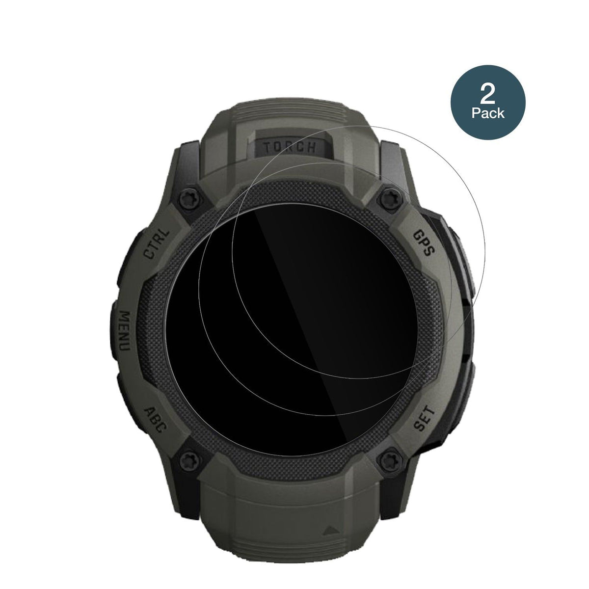 2x 9H Schutzfolie für Garmin Instinct 2x Solar Panzerfolie