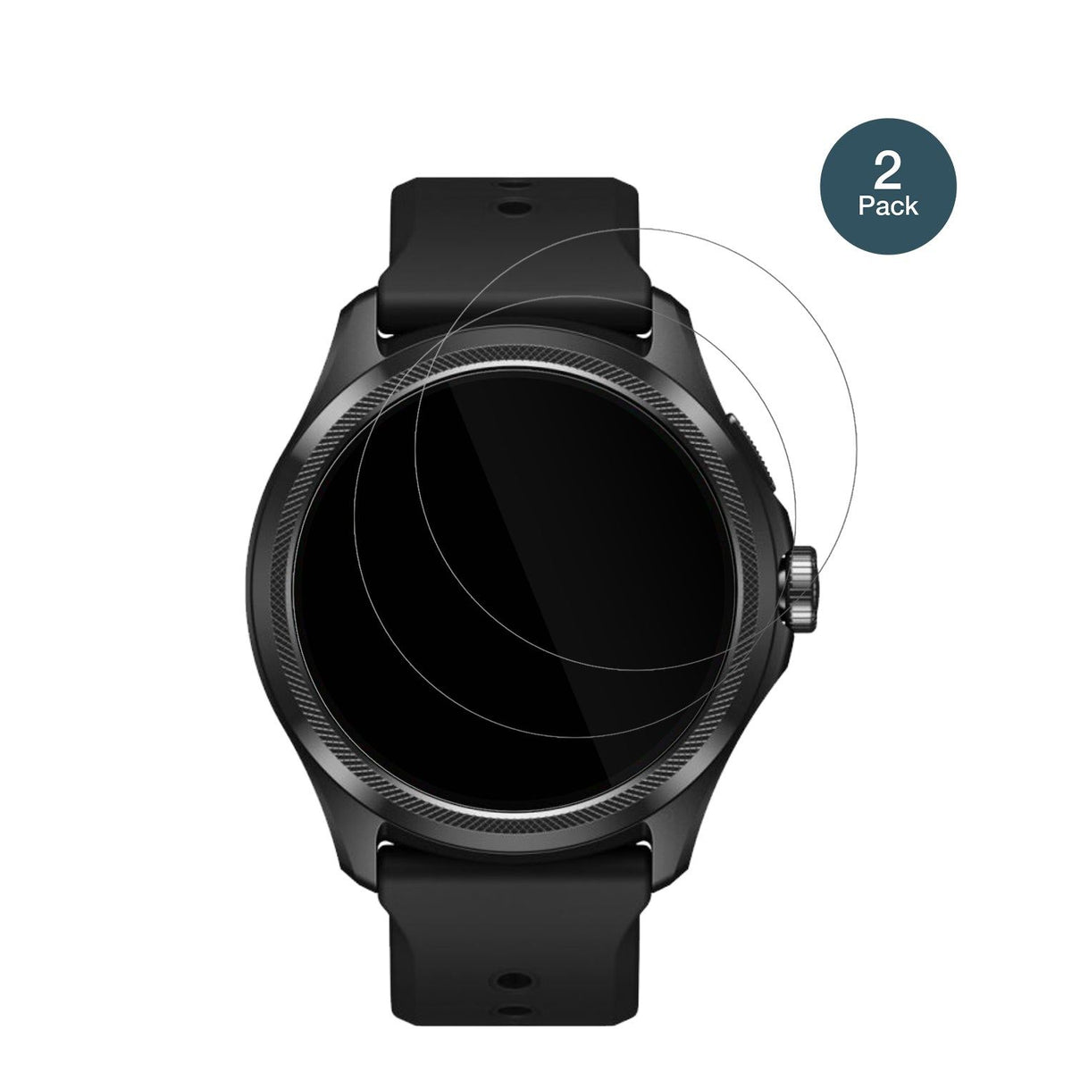 2x 9H Schutzfolie für Ticwatch Pro 5 Panzerfolie