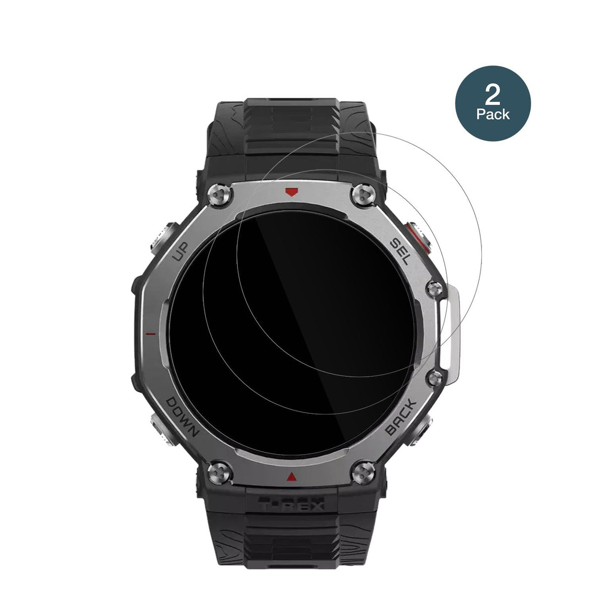 2x 9H Schutzfolie für Amazfit T-Rex 3 Panzerfolie