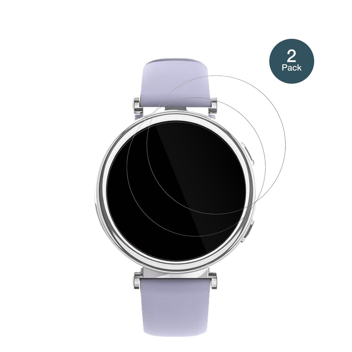 2x 9H Schutzfolie für Sanorum 1.27 Zoll Smartwatch Panzerfolie