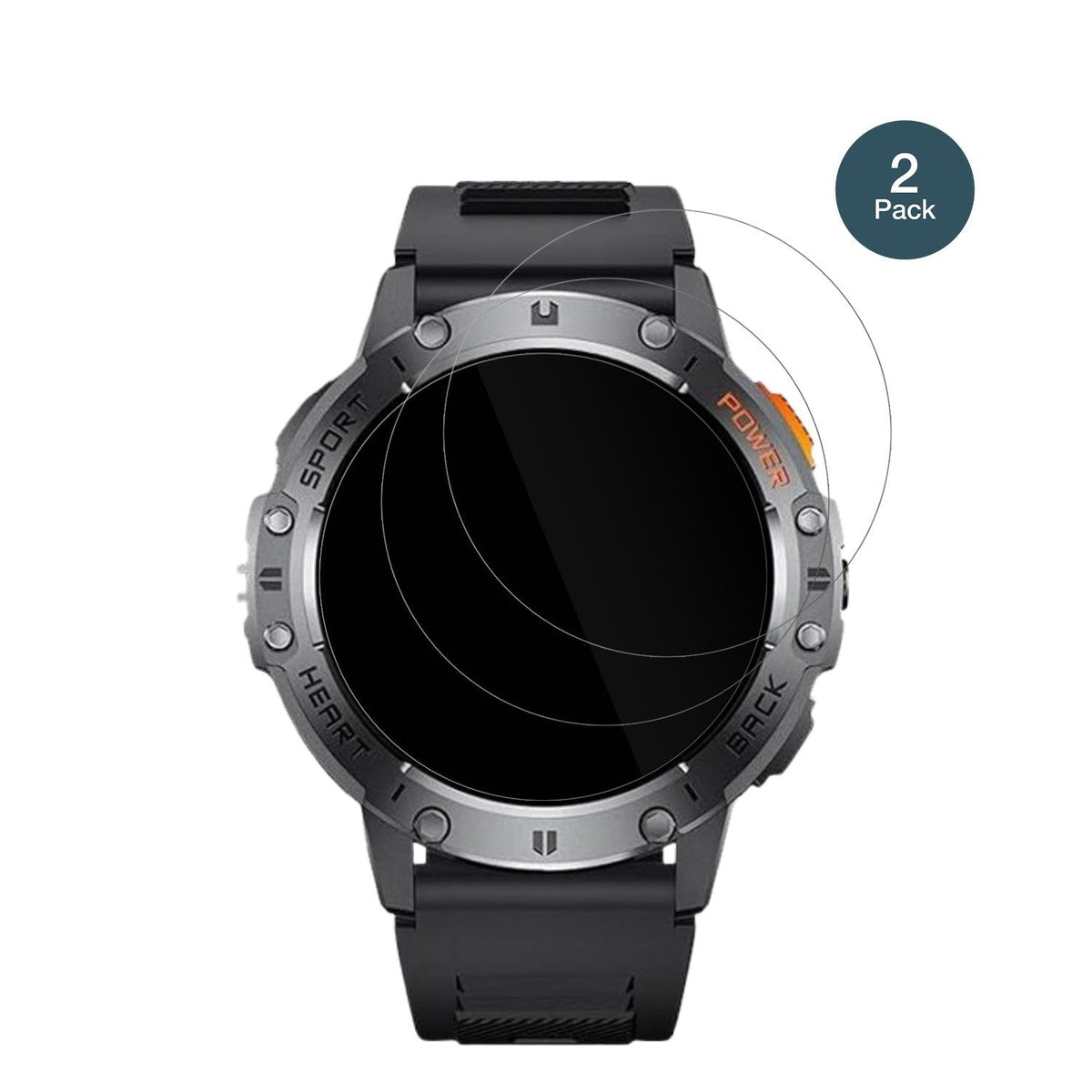 2x 9H Schutzfolie für Dremac 1.43 Zoll Smartwatch Panzerfolie