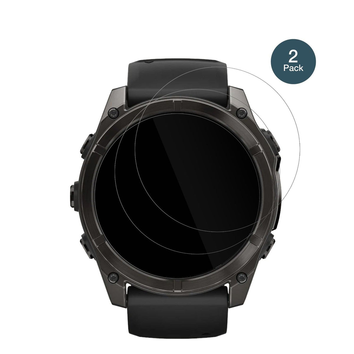 2x 9H Schutzfolie für Garmin Fenix 8 47mm Panzerfolie