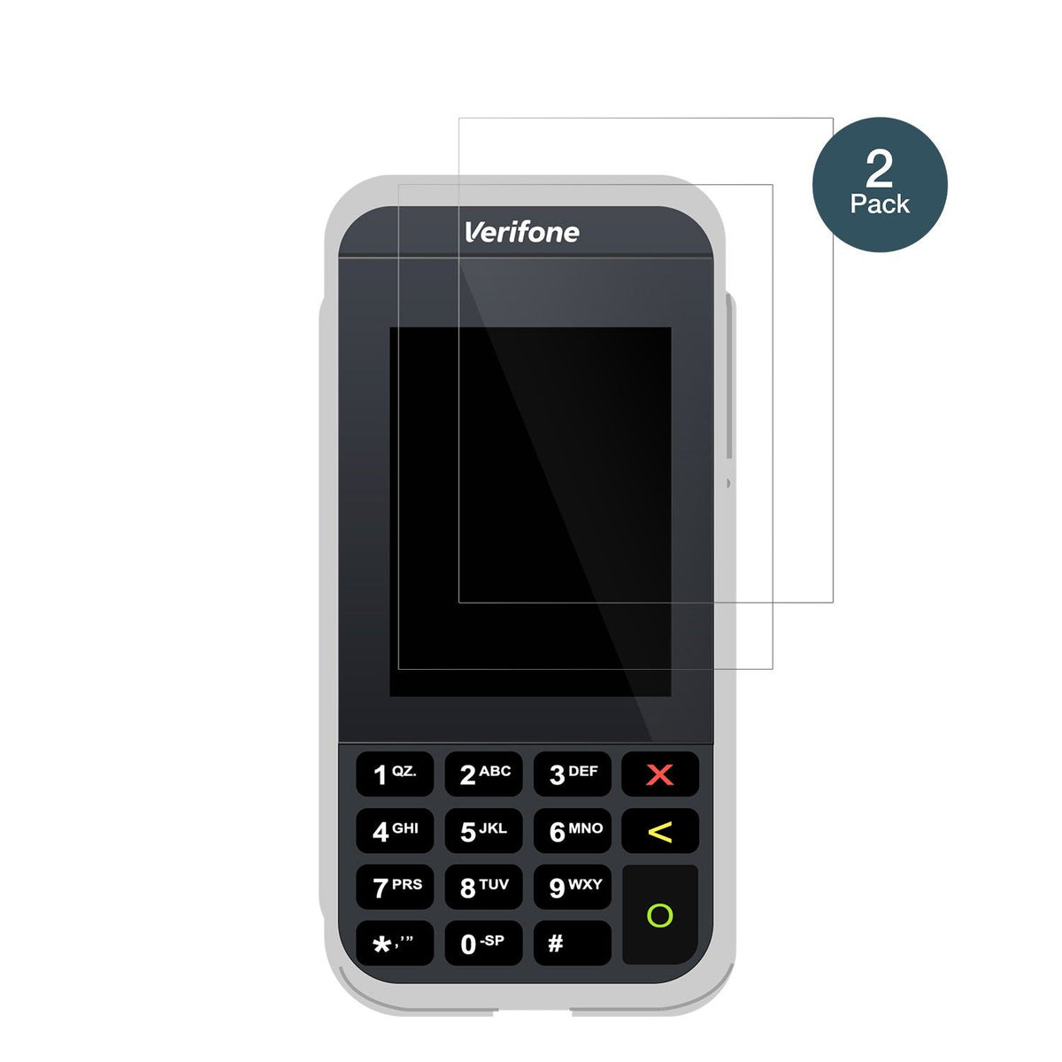 2x 9H Schutzfolie für Verifone e285 Panzerfolie