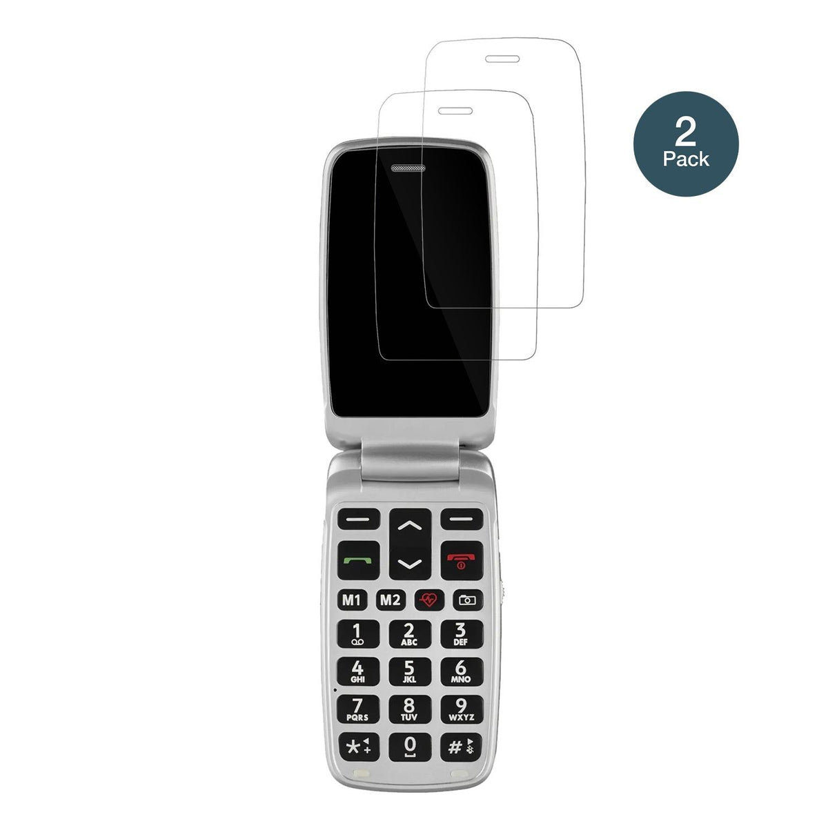 2x 9H Schutzfolie für Doro Primo 360014 Panzerfolie