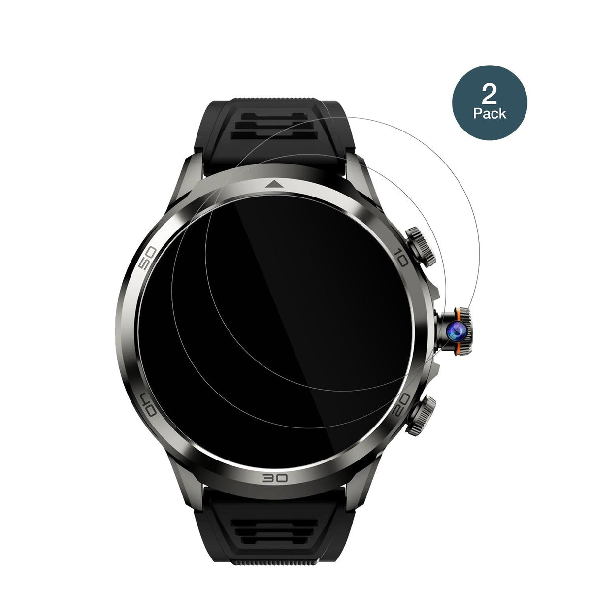 2x 9H Schutzfolie für Rogbid Model R2 Smartwatch Panzerfolie