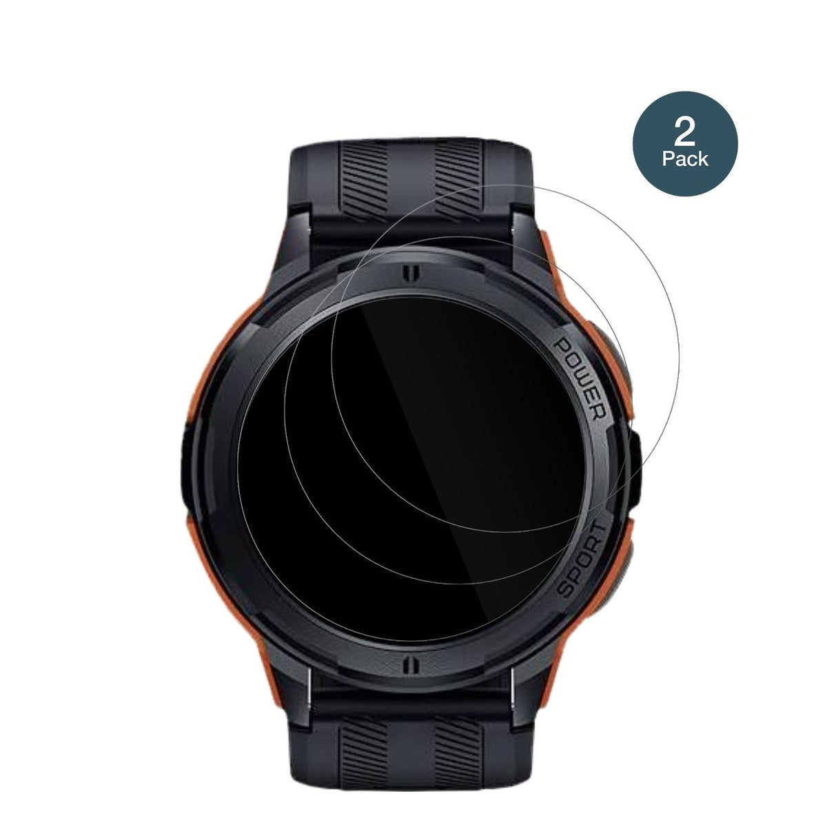 2x 9H Schutzfolie für Oukitel BT10 / BT103 Smartwatch Panzerfolie
