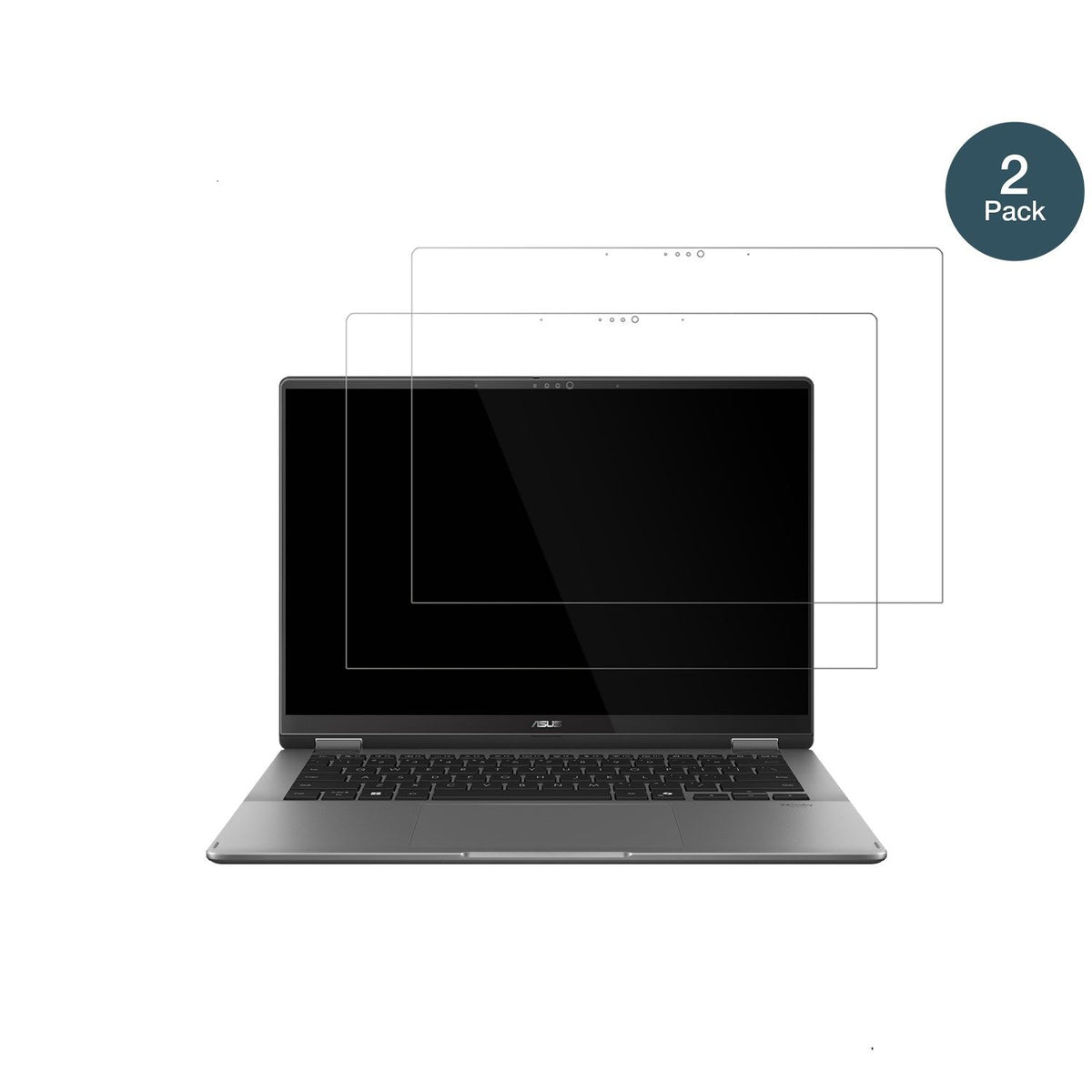 2x 9H Schutzfolie für Asus Vivobook 14 Flip TP3407 Panzerfolie
