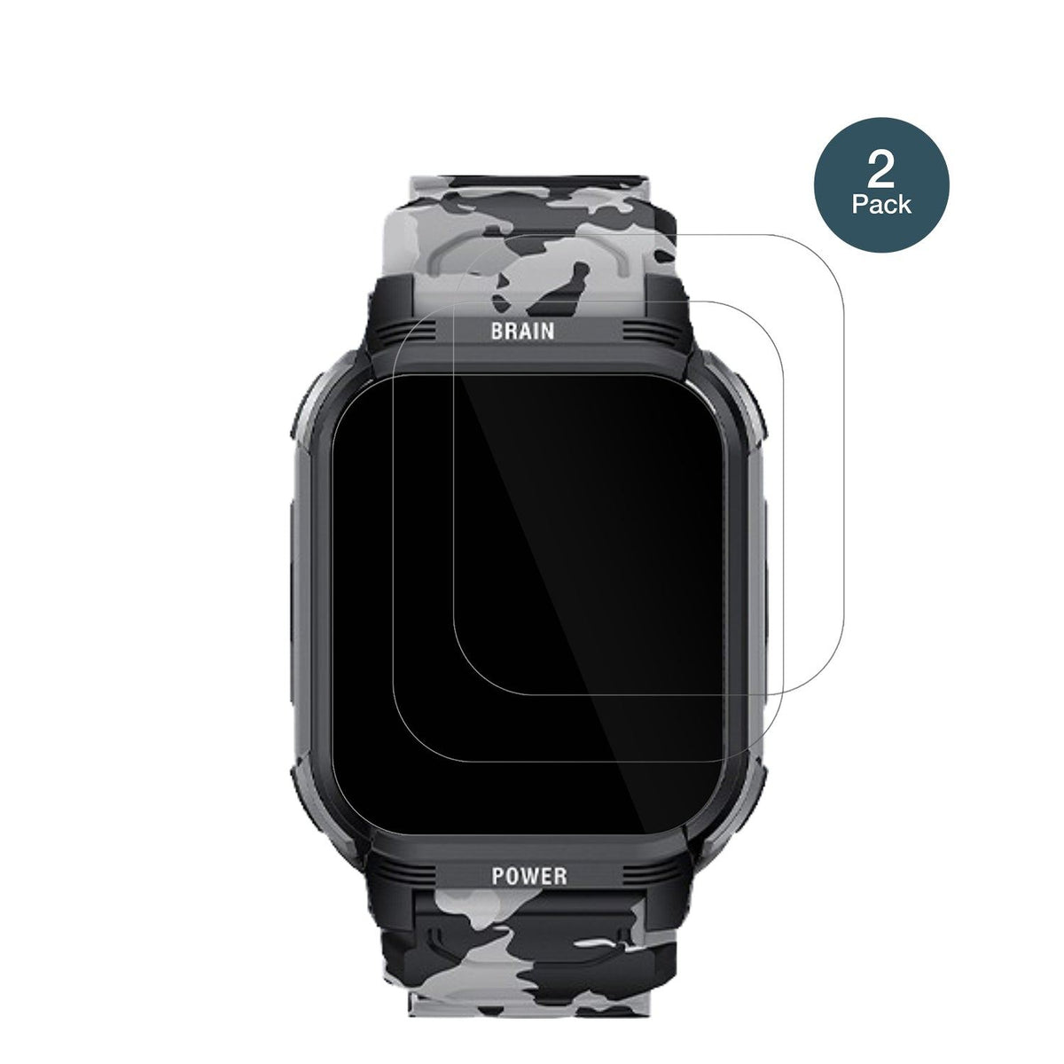 2x 9H Schutzfolie für LEMFO Y10 Smartwatch Panzerfolie
