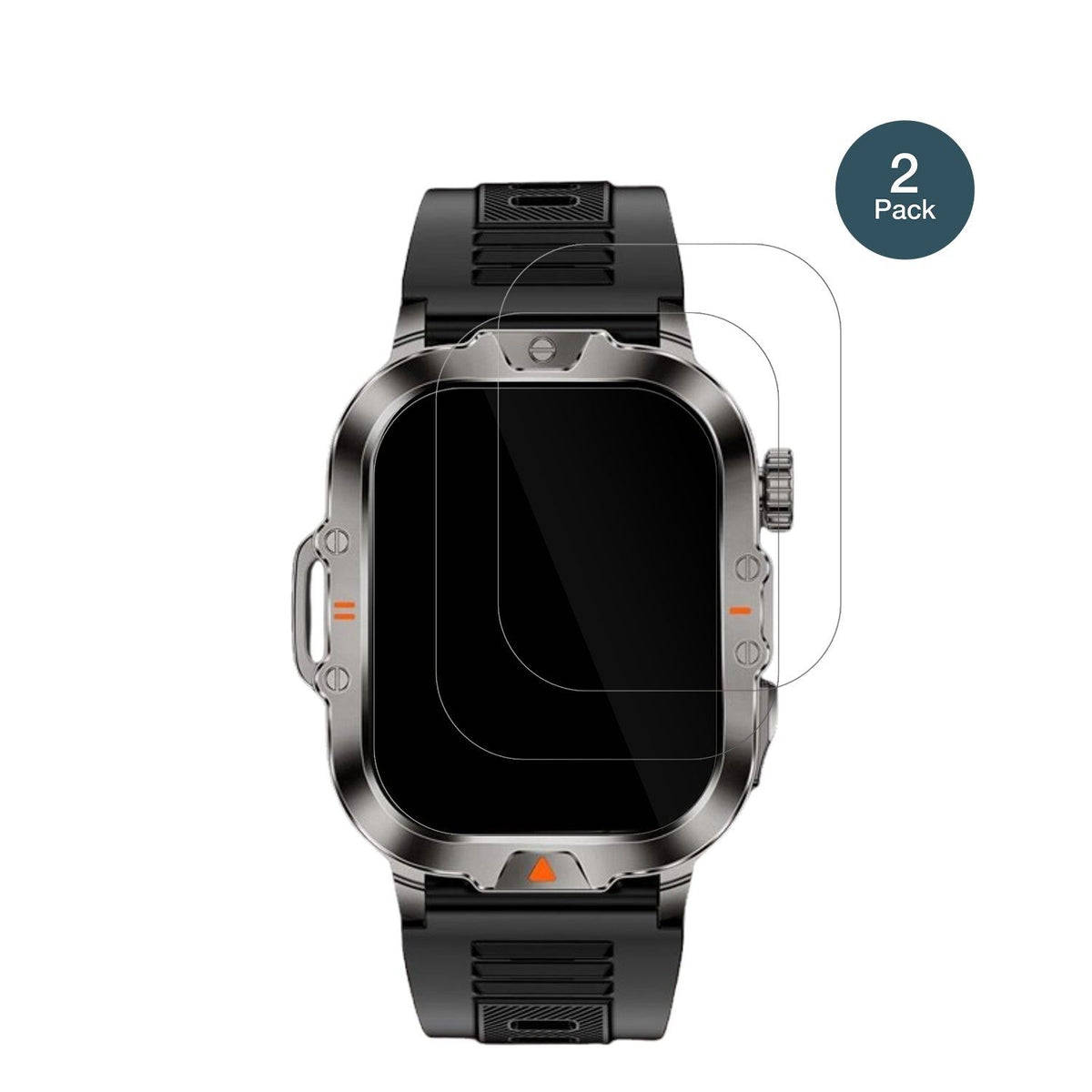 2x 9H Schutzfolie für VicBou 2.01 Zoll Smartwatch Panzerfolie