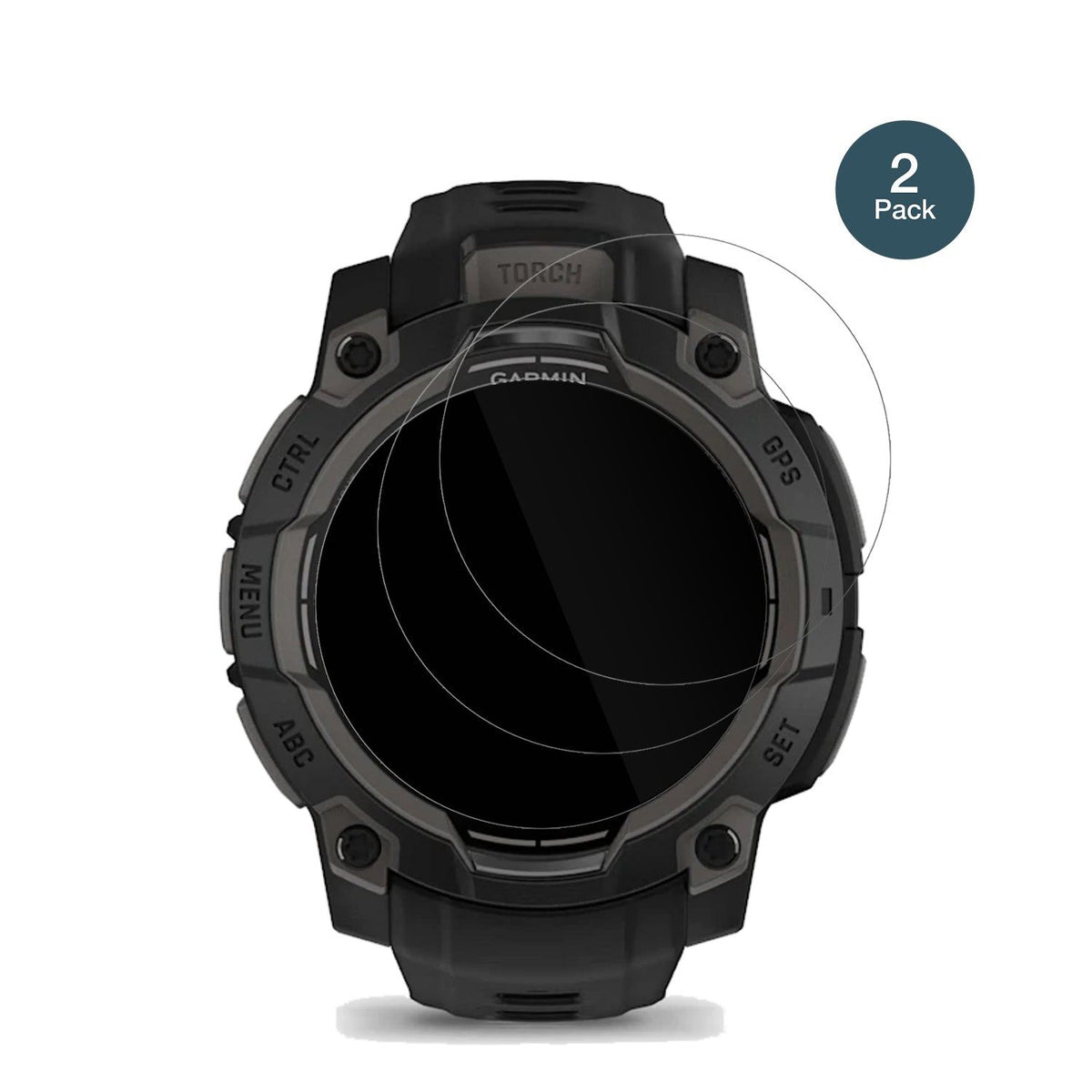 2x 9H Schutzfolie für Garmin Instinct 3 45mm Panzerfolie