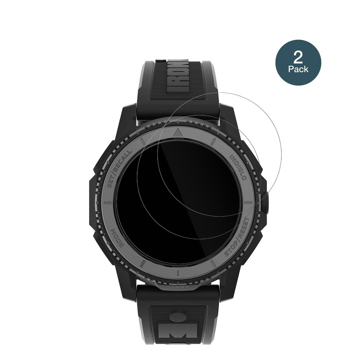 2x 9H Schutzfolie für Timex Ironman Adrenaline TW5M57900 Panzerfolie