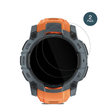 2x 9H Schutzfolie für Garmin Instinct 3 AMOLED (50 mm) Panzerfolie
