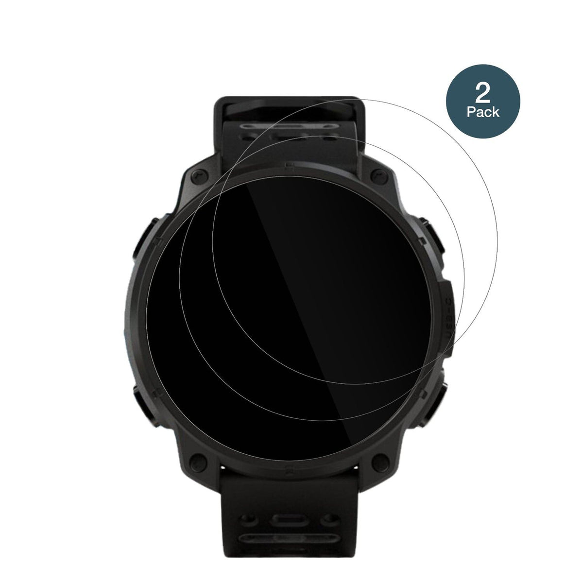 2x 9H Schutzfolie für UNA Watch Panzerfolie