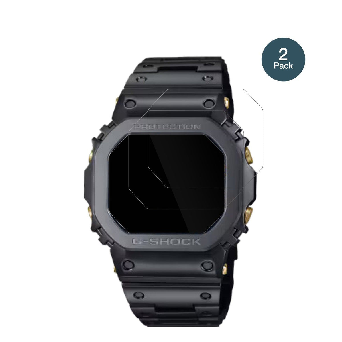 2x 9H Schutzfolie für Casio W-216H-1AV Eckig Panzerfolie