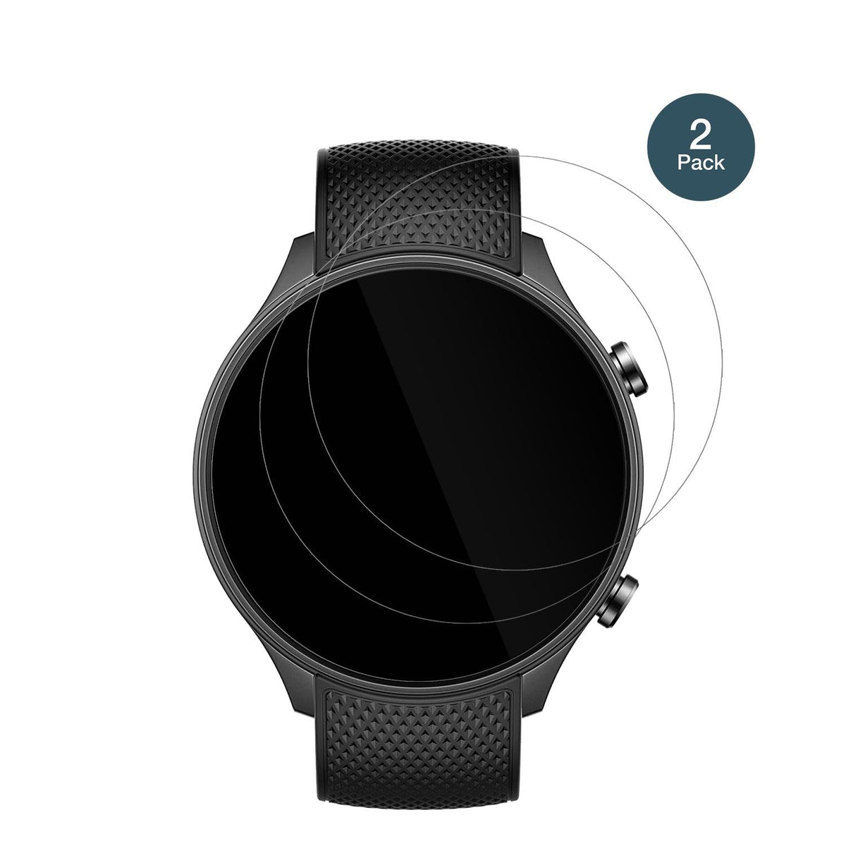 2x 9H Schutzfolie für OnePlus Watch 2R Panzerfolie