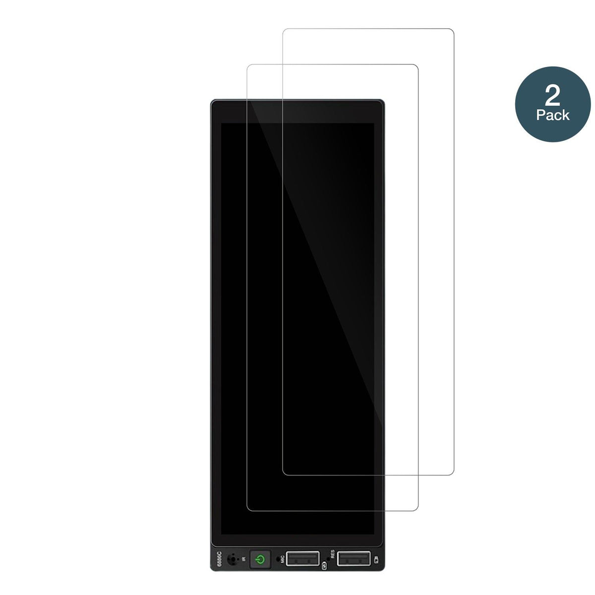 2x 9H Schutzfolie für Hikity Carplay 6.86 Zoll Panzerfolie