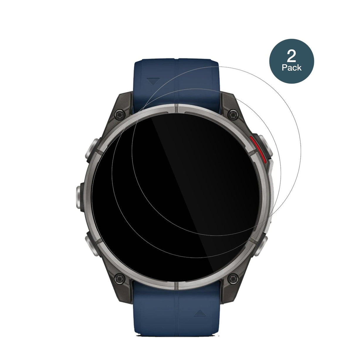 2x 9H Schutzfolie für Garmin Quatix 8 47mm Panzerfolie