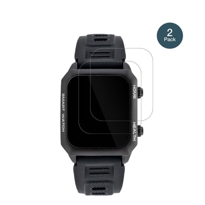 2x 9H Schutzfolie für Watchmark Kardiowatch FOCUS Panzerfolie