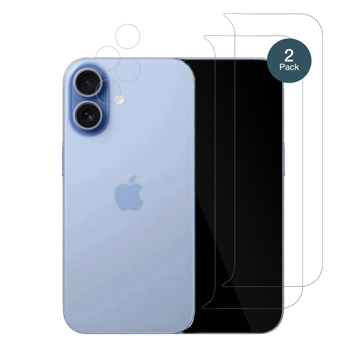 4x 9H Schutzfolie für Apple iPhone 17 mit Kameraschutz Panzerfolie (2x Displayschutz + 2x Kameraschutz)