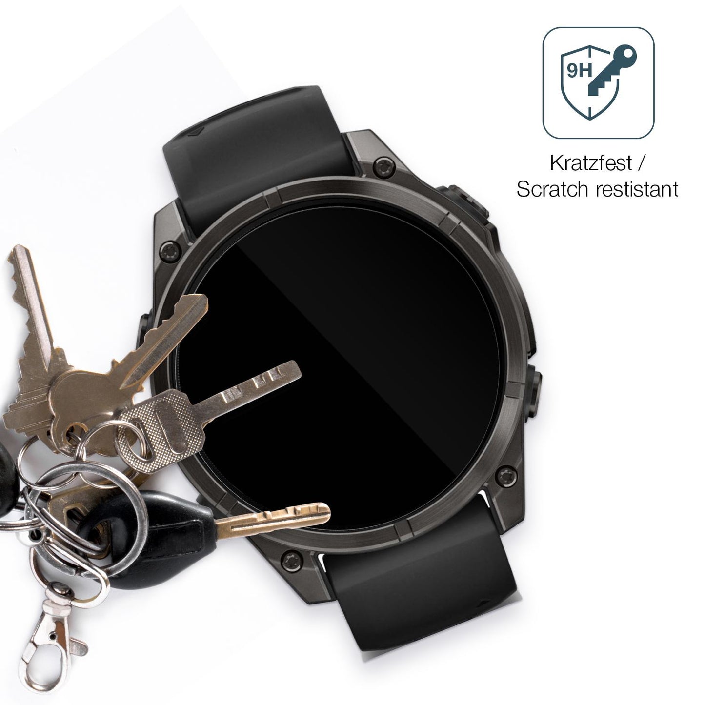2x 9H Schutzfolie für Garmin Tactix 8 47mm AMOLED Panzerfolie