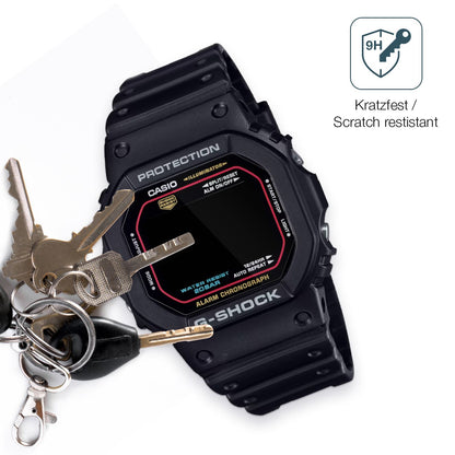 2x 9H Schutzfolie für Casio G-Shock DW-5600RL-1ER Panzerfolie