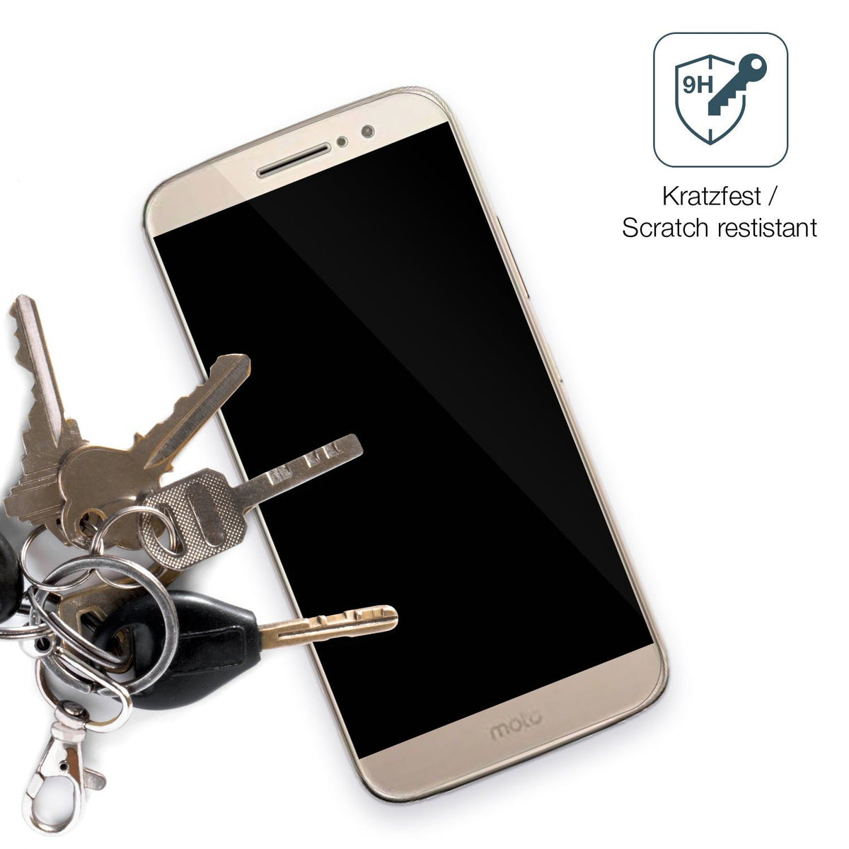2x 9H Schutzfolie für Motorola Moto M CXT 1663 Panzerfolie