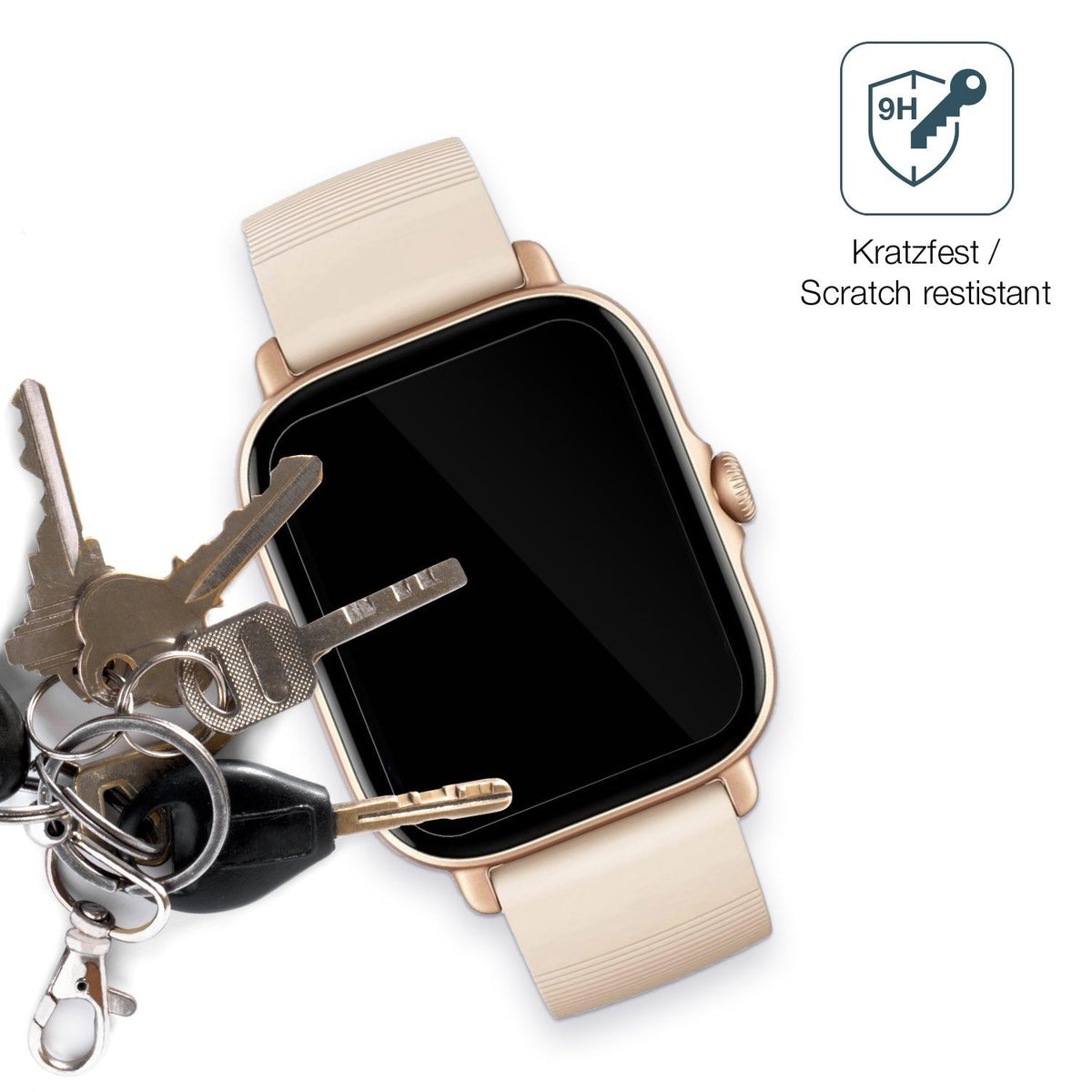 2x 9H Schutzfolie für Amazfit GTS 3 Panzerfolie