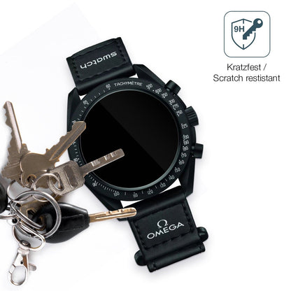 2x 9H Schutzfolie für Omega x Swatch Speedmaster Moonswatch Panzerfolie