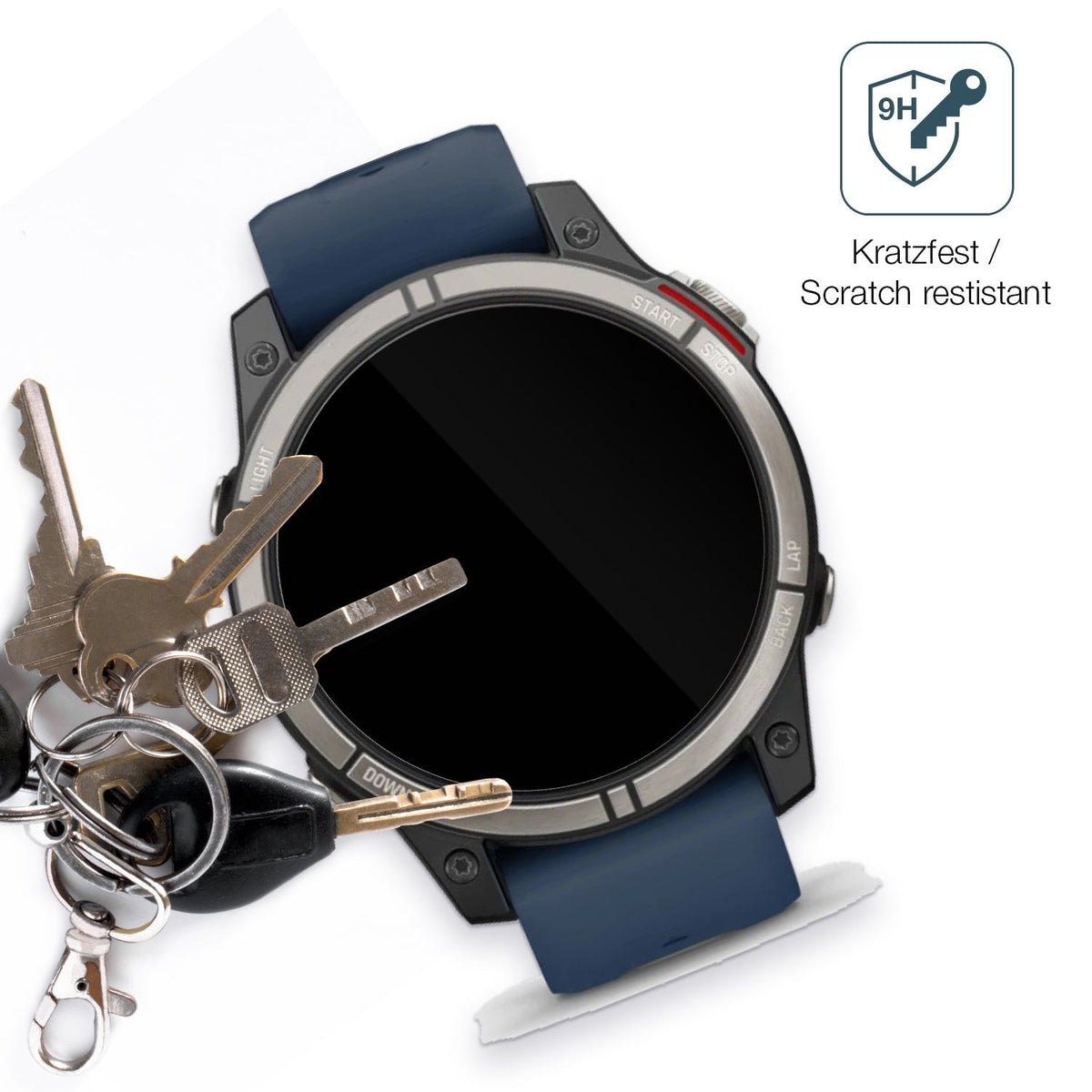 2x 9H Schutzfolie für Garmin quatrix 7 Pro Panzerfolie