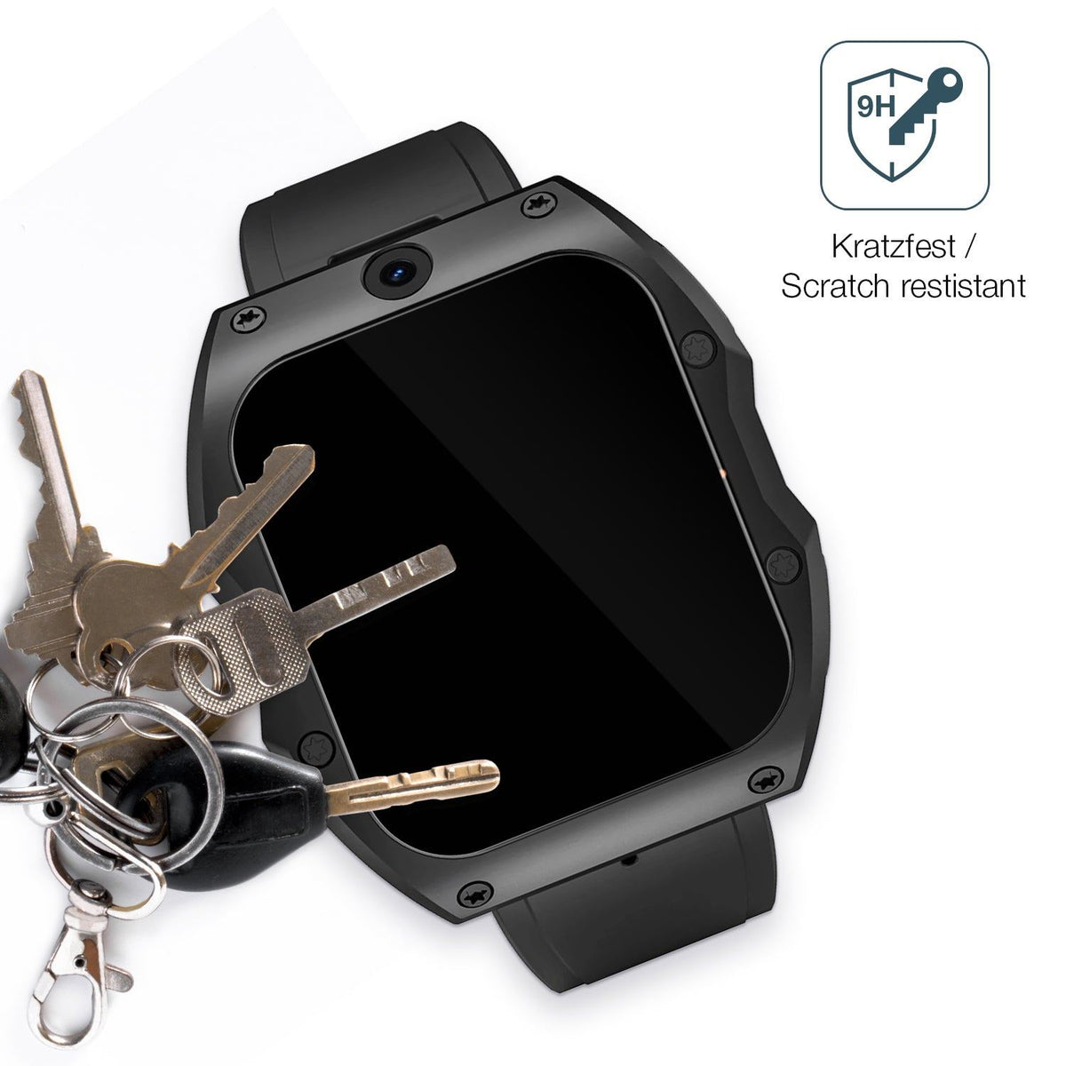 2x 9H Schutzfolie für Rogbid Model X Smartwatch Panzerfolie