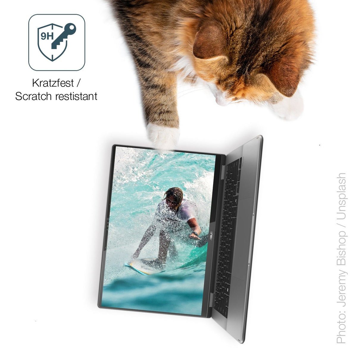 2x 9H Schutzfolie für Asus Vivobook 14 Flip TP3407 Panzerfolie