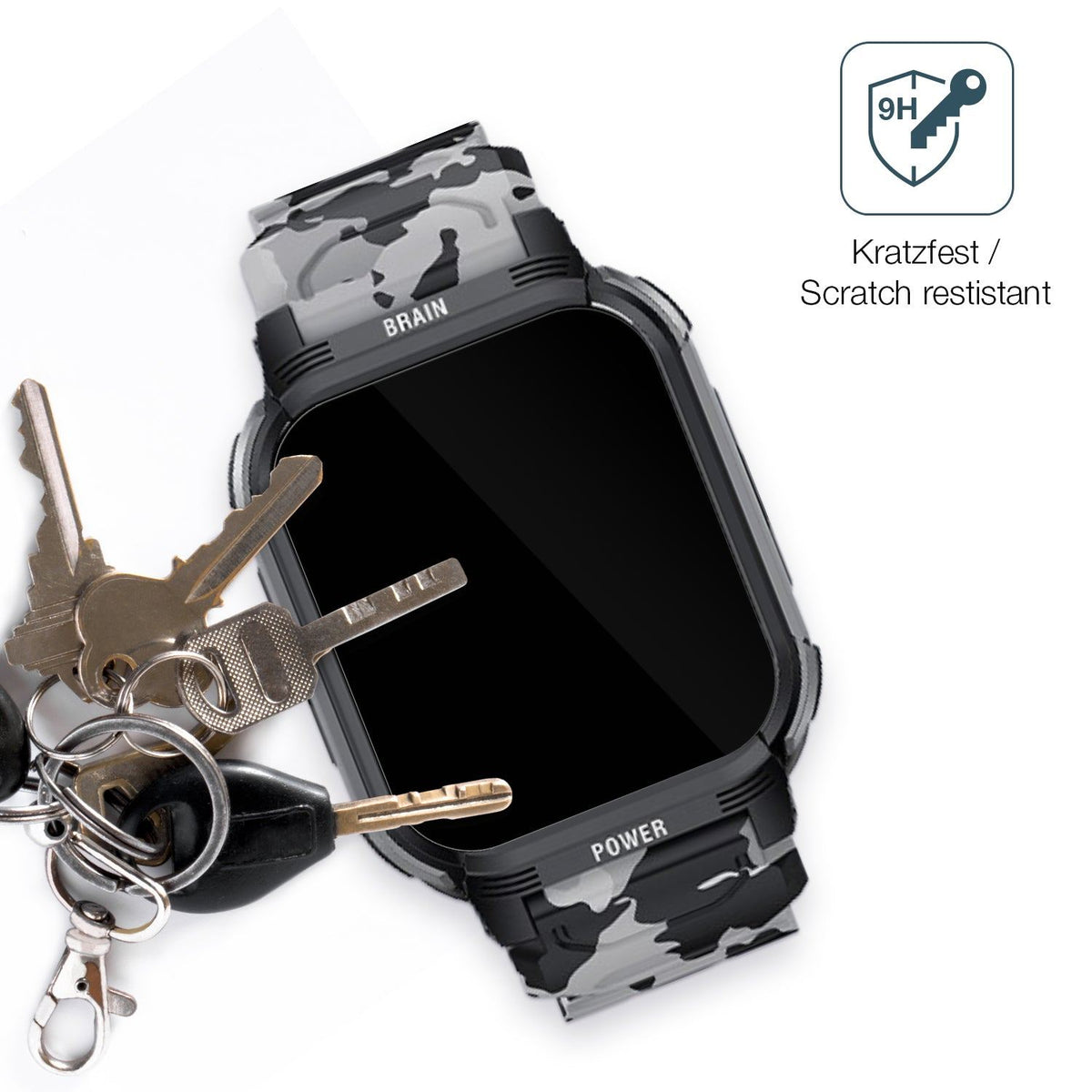 2x 9H Schutzfolie für LEMFO Y10 Smartwatch Panzerfolie