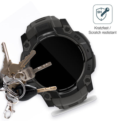 2x 9H Schutzfolie für Garmin Instinct 3 50mm Panzerfolie