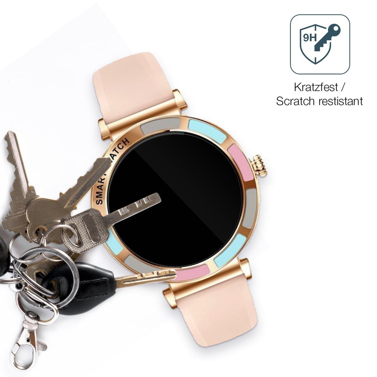 2x 9H Schutzfolie für Braidol Smartwatch 1.27 Zoll Panzerfolie