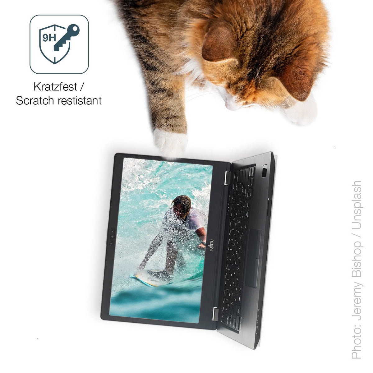 2x 9H Schutzfolie für Fujitsu Lifebook E756 15.6 Panzerfolie
