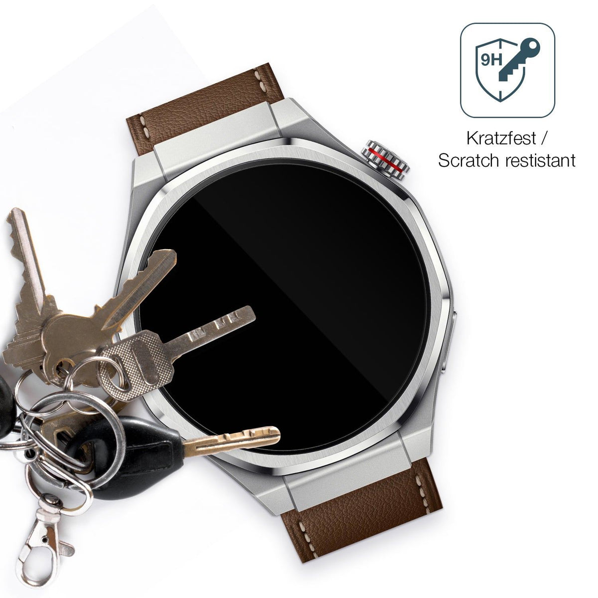 2x 9H Schutzfolie für Honor Watch 5 Ultra Panzerfolie