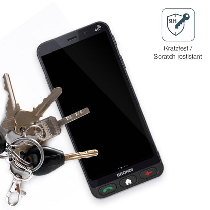 2x 9H Schutzfolie für Brondi Amico Vero 4G Panzerfolie