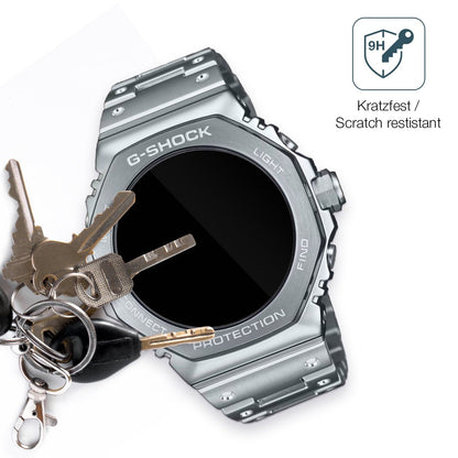 2x 9H Schutzfolie für Casio G-Shock GM-B2100D Panzerfolie