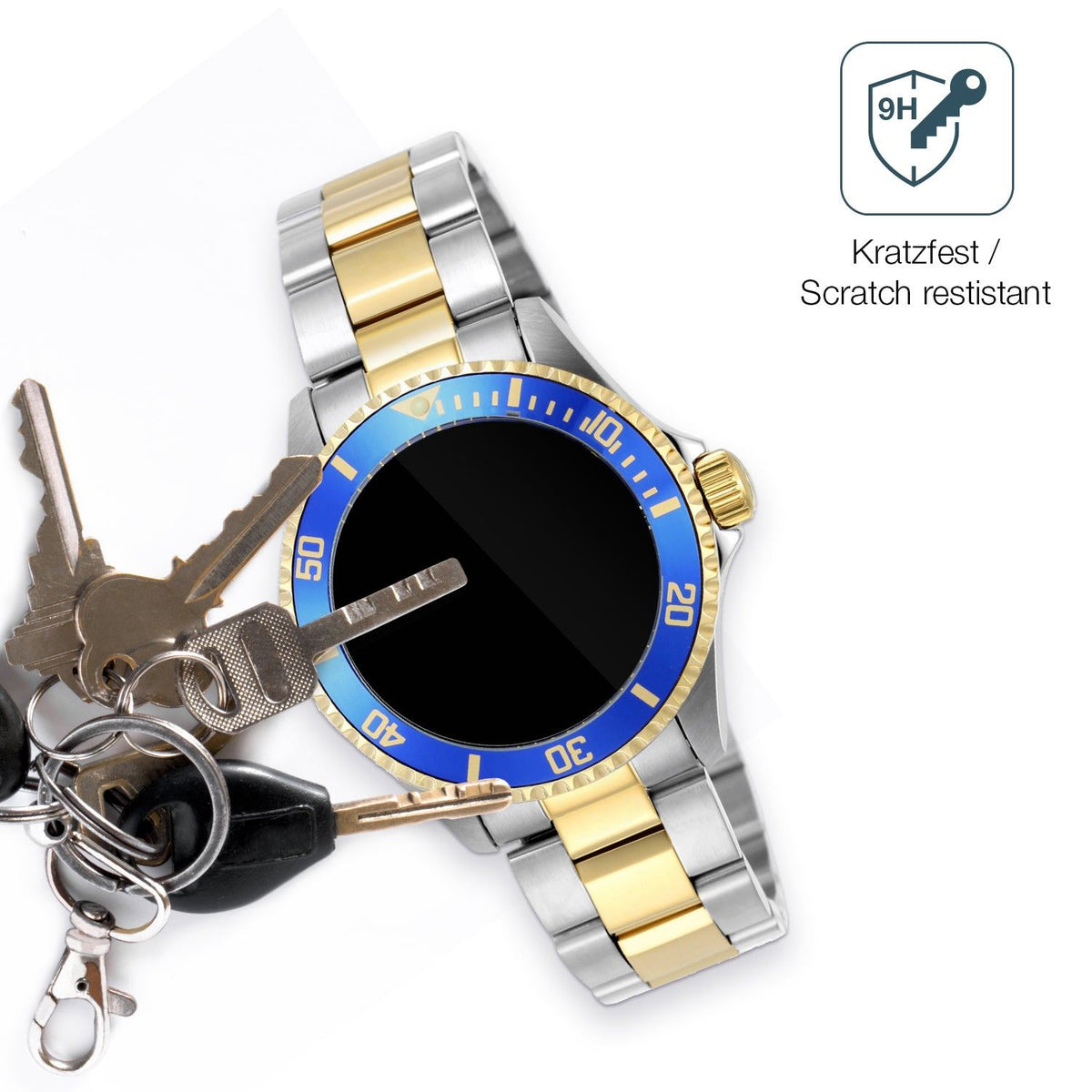 2x 9H Schutzfolie für Invicta Pro Driver 8930OB 40mm Panzerfolie