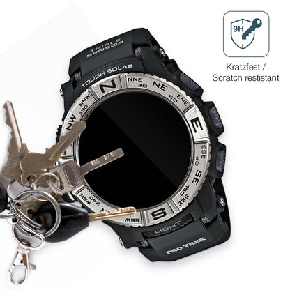 2x 9H Schutzfolie für Casio Pro Trek PRW-3500-1 Panzerfolie