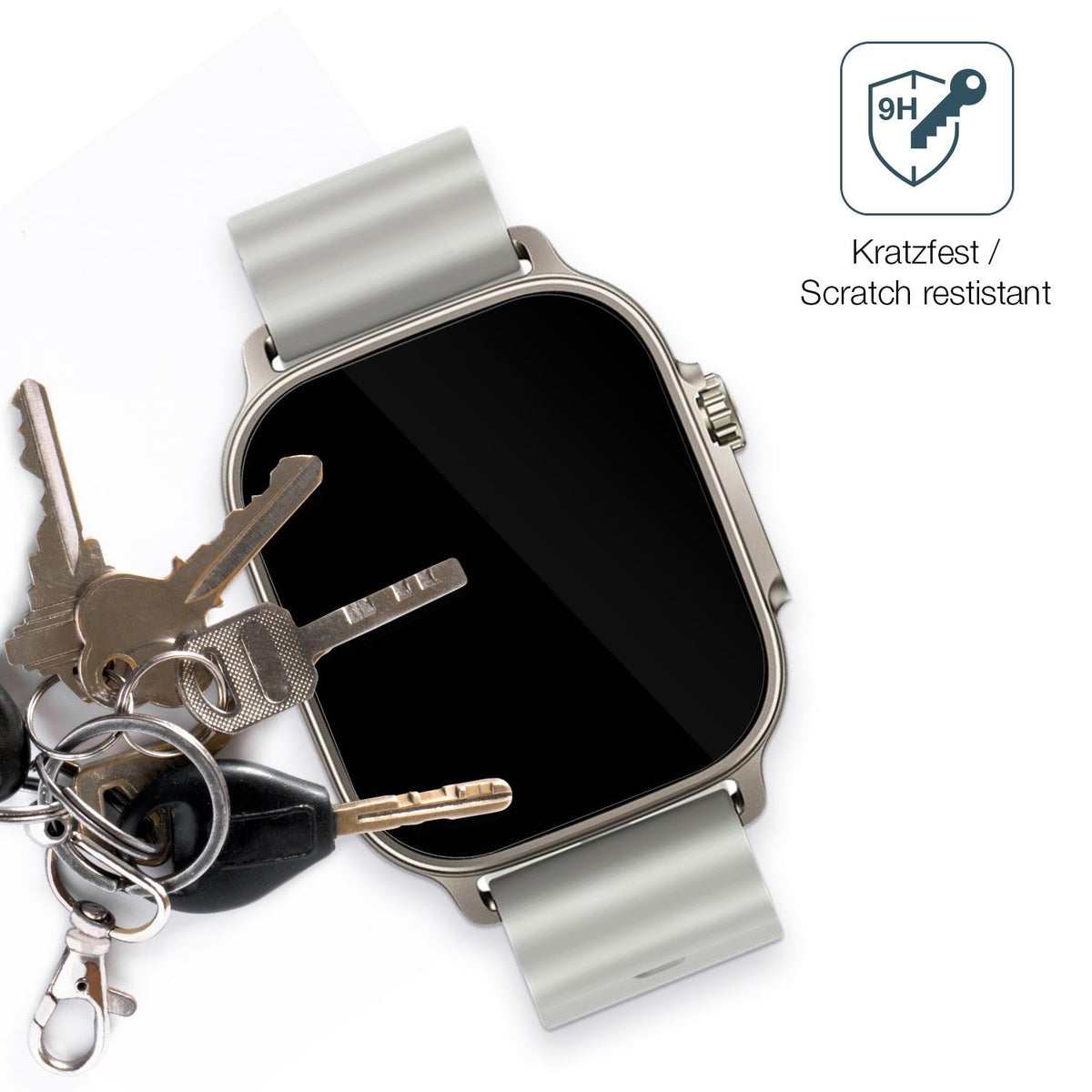 2x 9H Schutzfolie für Realme Watch 5 Panzerfolie